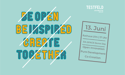 Wir laden Sie herzlich zur Ergebnispräsentationen des offenen Innovation Labores TESTFELD am 13.06.2018 um 17 Uhr im Rathaus in Ulm ein.