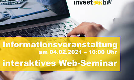 Webinar:  Innovations- und Investitionsförderprogramm Invest BW