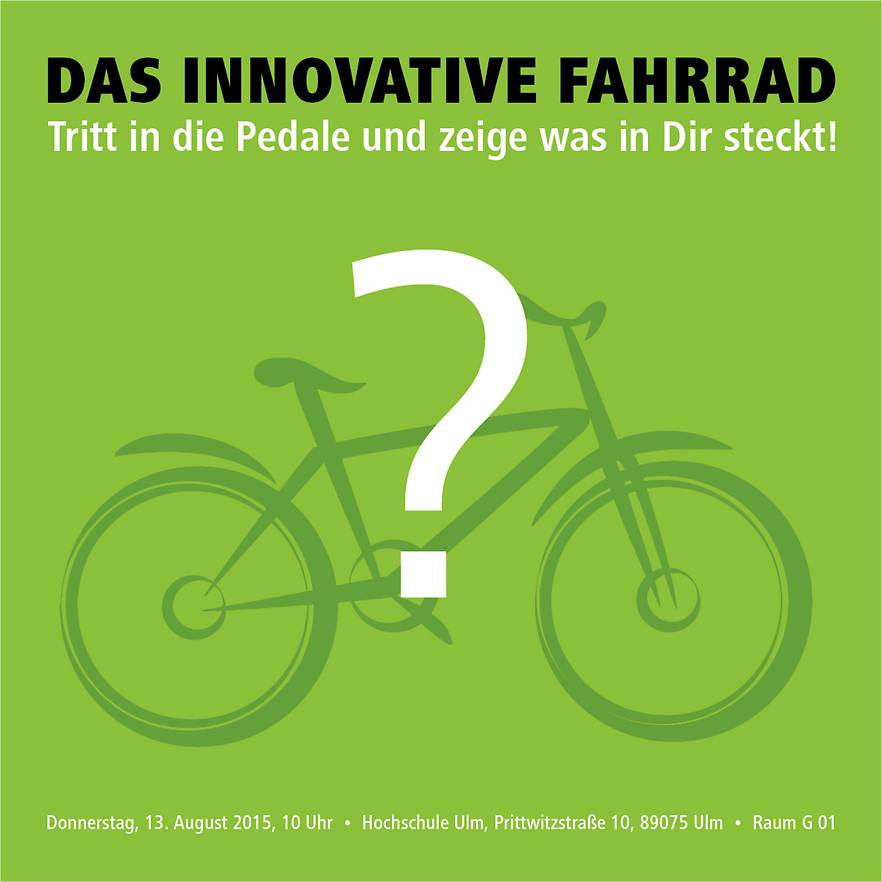 Der Stadtentwicklungsverband Ulm/Neu-Ulm lädt zu einem Gestaltungswettbewerb für ein Fahrrad ein.