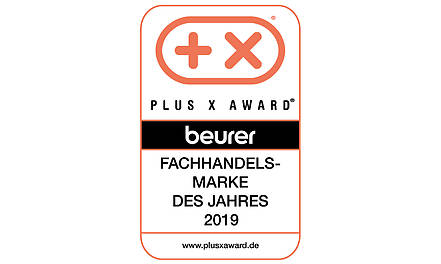 Beurer zum vierten Mal Fachhandelsmarke des Jahres beim Plus X Award