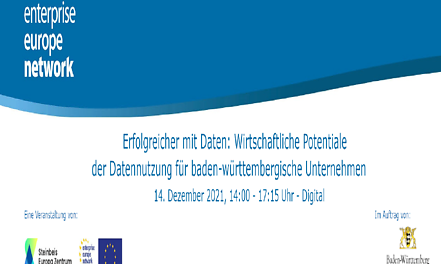 Online-Veranstaltung "Wirtschaftliche Potentiale der Datennutzung für baden-württembergische Unternehmen"